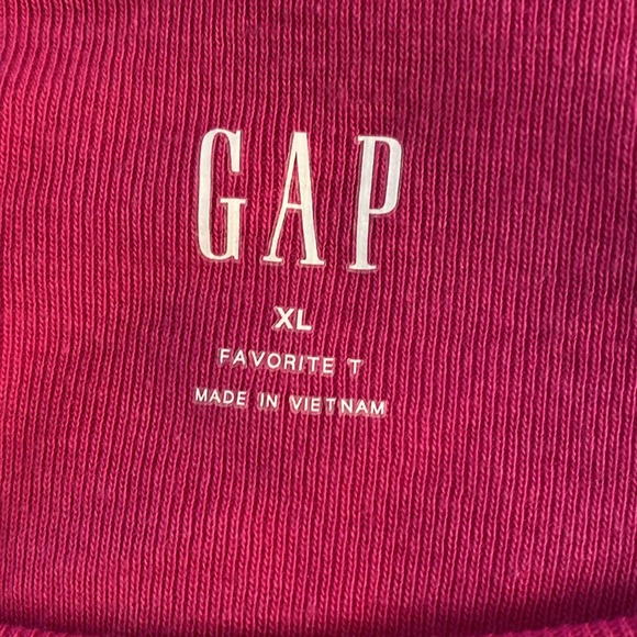 GAP LONG SLEEVE "FAVORITE TEE" IN PINK SIZE XL - Picture 6 of 7